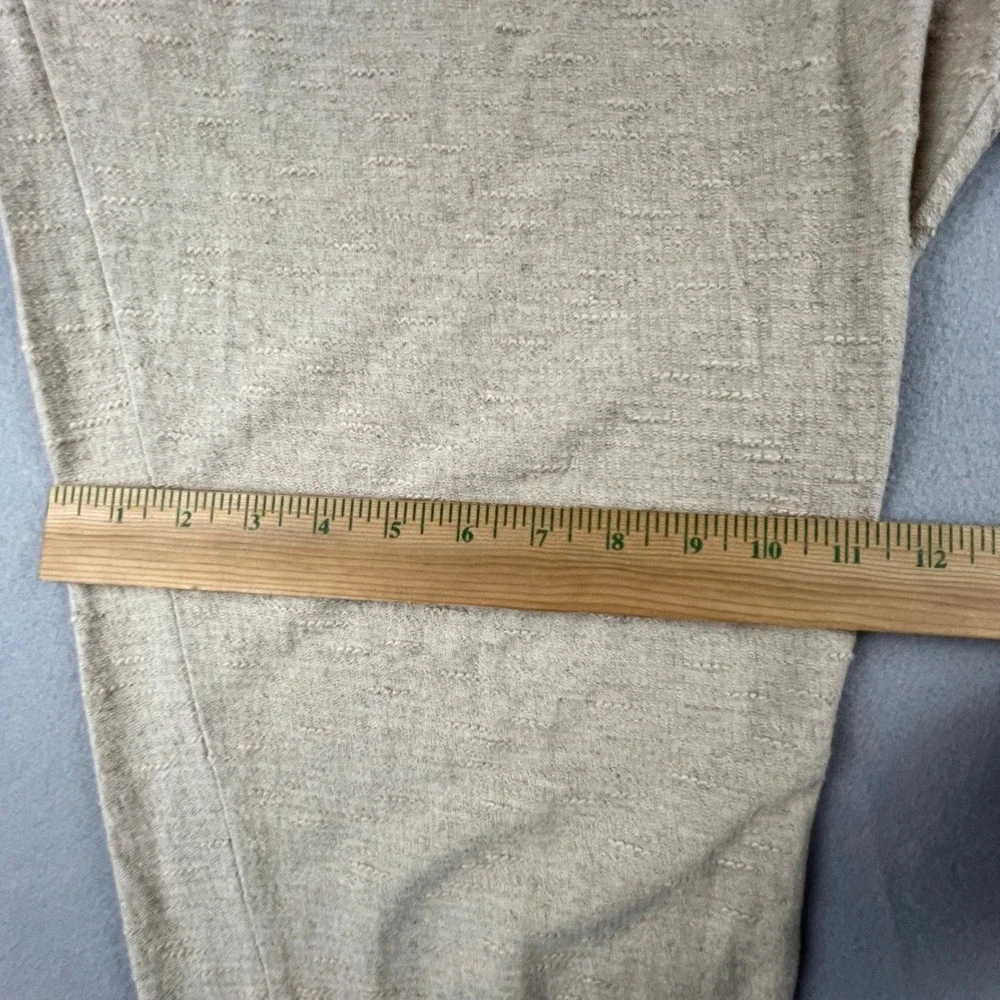 Linen Pants Womens Large Beige Cotton Ramie Drawstring Lounge Casual‎ Summer